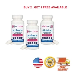 Just Thrive Probiotico e Antiossidante 90 Capsule -Supporto Digestivo e Immunitario a Base - Foto 1 di 9