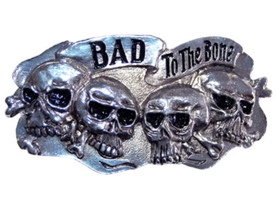 Raintree Gürtelschnallen, Eiche Blatt Biker Schnallen Sammler BAD TO THE BONE - Bild 1 von 4