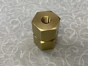 SWAGELOK 1/2" X 1/8" Brass Reducing Coupling Fitting #B-8-HRCG-2   - Picture 1 of 4