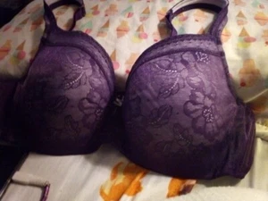 Cacique Purple Size 40C Lightly Lined Balconette Bra - Picture 1 of 3