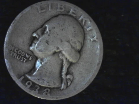 1938-P- Washington Quarter! Nice Coin! no cost Shipping! Cover