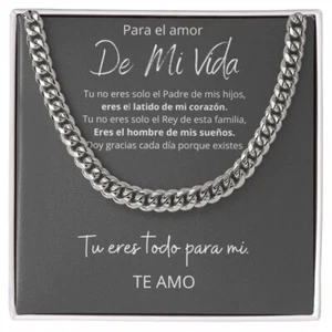 Regalo Para Hombre Collar Para Esposo Regalos Aniversario Cumpleaños Navidad - Imagen 1 de 10