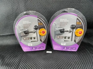 Omni Mount Stainless Steel Series Satellite Speaker Mounts 5.0 NEW 2ea IN6102 - Picture 1 of 4