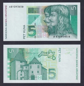 Banconota Croazia 5 kuna 1993 P.-28a FDS/UNC - Foto 1 di 1