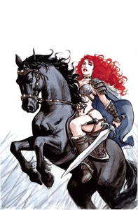 CUBIERTA VARIANTE SAVAGE RED SONJA #4 1:15 ENRIQUE MARINI H 2024 DINAMITA 021724 - Imagen 1 de 1