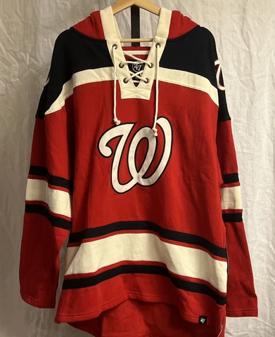 47 Brand Washington Nationals MLB Hockey Jersey Sweater - Men's Size M  - NWT Cover