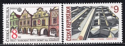2273 - Czech Republic 1994 - Beautiful Homeland - Architecture - MNH Set - Image 1 of 2
