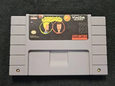 Vintage SUper Nintendo SNES Beavis And Butthead Game Cartridge - Image 1 of 4