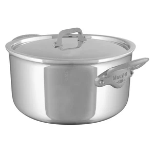 Mauviel M'Cook SB 5-Ply Stewpan w/ Brushed Cast Stainless Steel Handles, 6.1-Qt - Picture 1 of 1