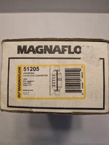 NEW MAGNAFLOW 51205 UNIVERSAL HIGH-LOW CATALYTIC CONVERTER ROUND 2.25" IN / OUT - Picture 1 of 7