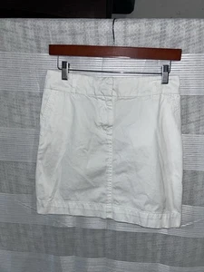 VINEYARD VINES BY SHEP & IAN WOMENS WHITE COTTON SKIRT SIZE 0 - Picture 1 of 6