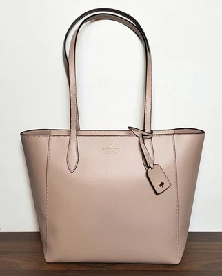 NEW Kate Spade Dana Schuyler Large Saffiano Tote Shoulder Bag Warm Beige - Image 1 of 4