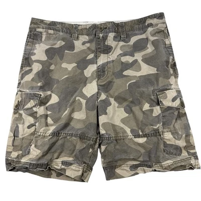Pantalones Cortos Quiksilver Waterman Collection Para Hombre 38 Verde Camuflaje Carga Senderismo Caminar Foto 1 de 4