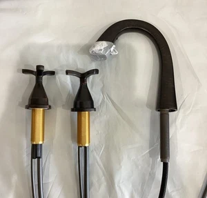 Delta Widespread Pull Down Bathroom Faucet. Venetian Bronze 357756-RBPD-DST $900 - Picture 1 of 15