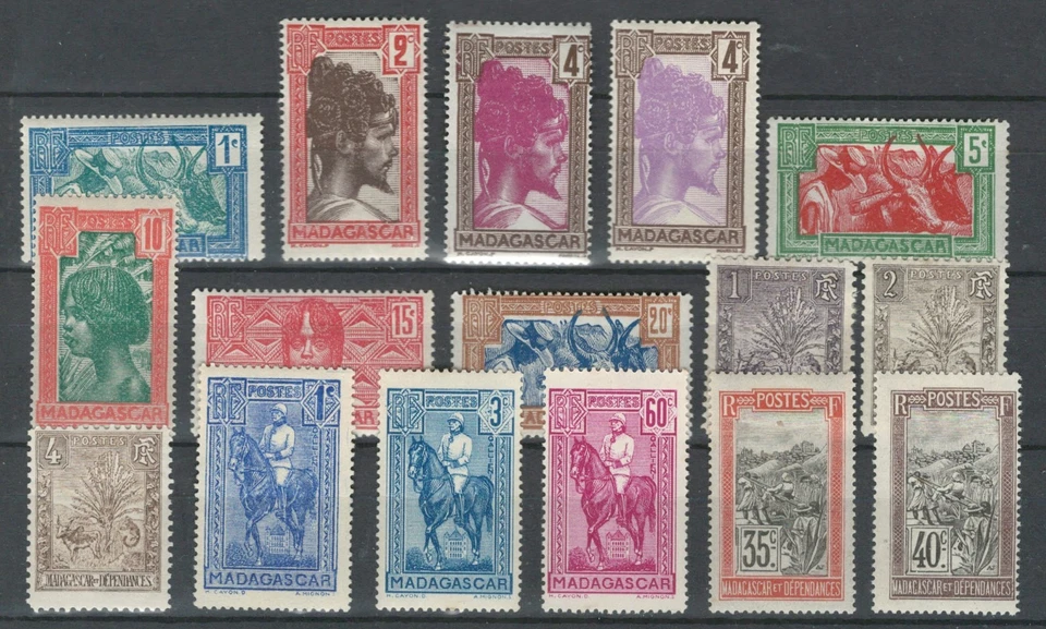 МАДАГАСКАР ФРАНЦУЗСКИЕ КОЛОНИИ КОЛЛЕКЦИЯ КУЛЬТУР ЭТНИЧЕСКИЕ ГРУППЫ MH ЛОТ МАРОК (MAD 650) - Изображение 1 из 1