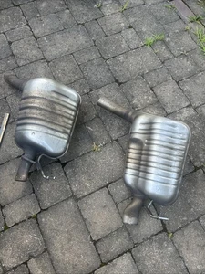 14-16 Mercedes W212 E350 E550 Exhaust Muffler Mufflers Right & Left Set OEM - Bild 1 von 7