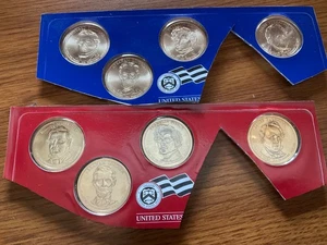 2010 P D Presidential Dollars Set In Mint Cello Satin 8 US Coin Lot - Picture 1 of 6