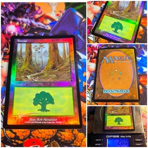 MTG Forest V.3 🇬🇧 NM Vintage Iconic Land FOIL Mercadian Masques 1999 MM OG - Bild 1 von 5