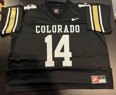 Vintage 90s NIKE Colorado Buffaloes (#14 Koy Detmer) Jersey Large - Image 1 of 4