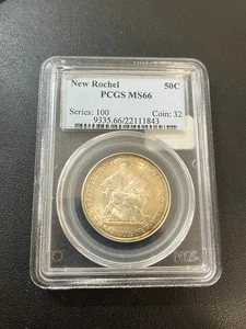1938 ROCHELLE COMMEMORATIVE HALF DOLLAR PCGS MS-66 - UNCIRCULATED - SLAB - 50C - Picture 1 of 2