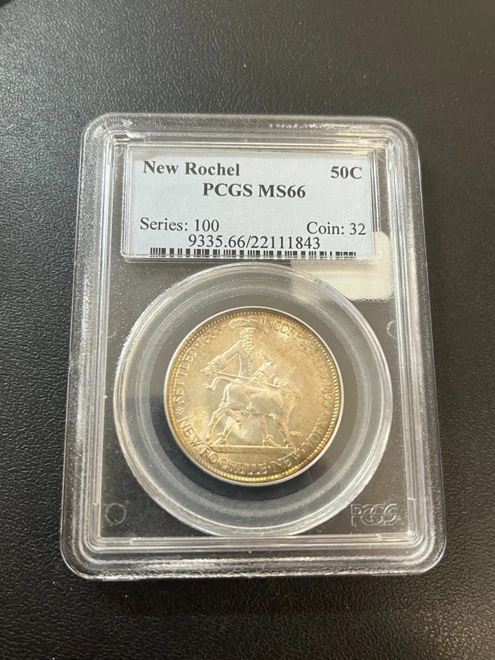 1938 ROCHELLE COMMEMORATIVE HALF DOLLAR PCGS MS-66 - UNCIRCULATED - SLAB - 50C - Image 1 of 2