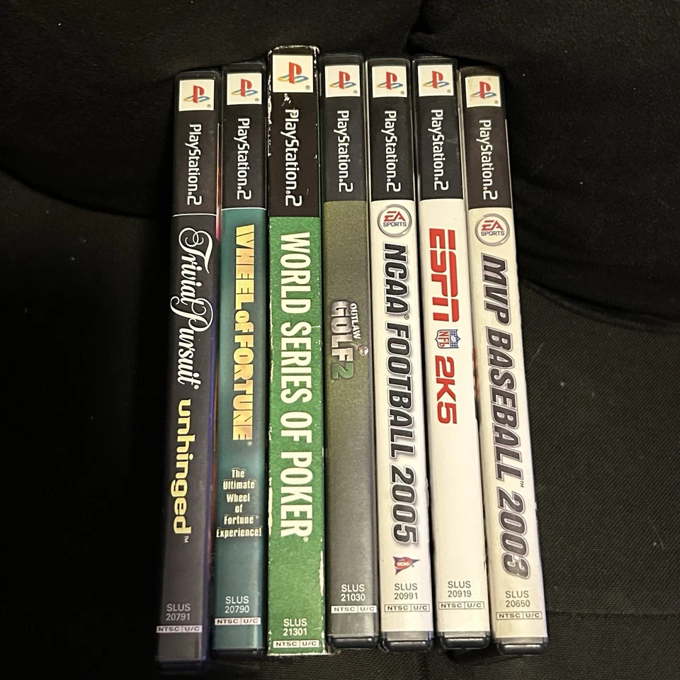 Lot Of 7 Playstation 2 Games: ALL TESTED AND MOST CIB. 2k, NCAA, Golf, Poker - Image 1 of 4