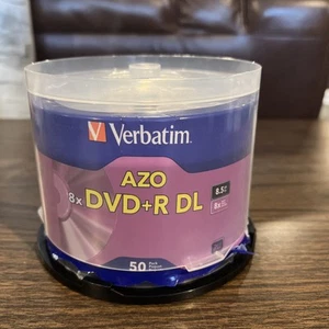 Verbatim AZO 8x DVD + R DL 97000 DVD 44 NEW Discs *OPEN Pkg* - Afbeelding 1 van 4