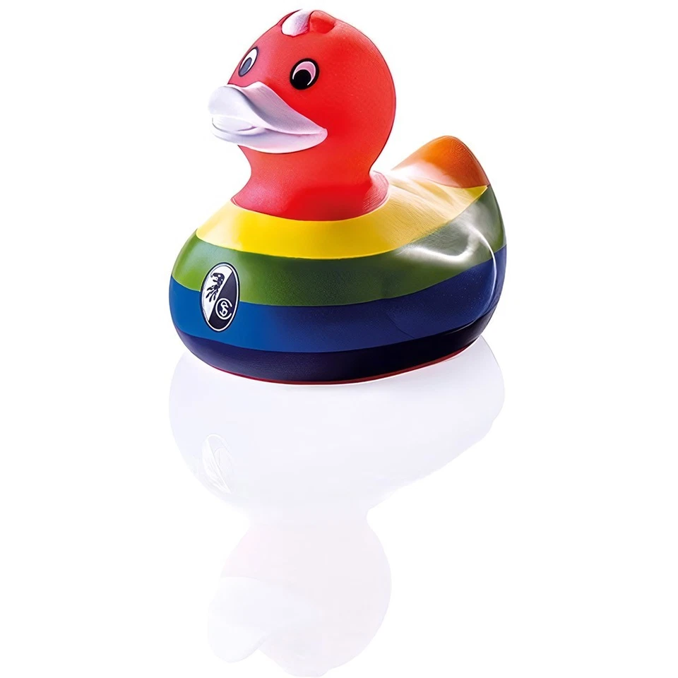 SC Freiburg  Badeente Regenbogen - Bild 1 von 1