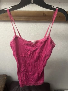 Ambiance Women’s Sleeveless Soft Cotton Pink Stretch Top Tank Blouse. Large. NWT - Picture 1 of 4