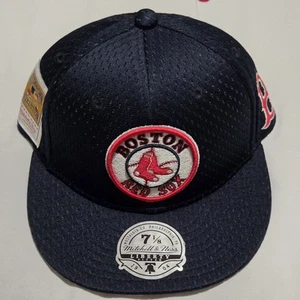Mitchell&Ness MLB Boston Red Sox Cooperstown Collection Side Patch Fitted 7 1/8 - Picture 1 of 5