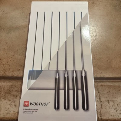 Wusthof 7-Slot In-Drawer Knife Storage Tray White Polypropylene 17”x 8.5”x 1.5” - Image 1 of 4