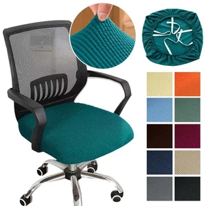 Fundas de asiento de silla de oficina de terciopelo cubierta de silla engrosada cubierta a prueba de polvo Reino Unido - Imagen 1 de 38