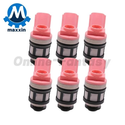 6Pcs Fuel Injectors For 1996-2004 Nissan Xterra Frontier Pathfinder 3.3L - Image 1 of 4
