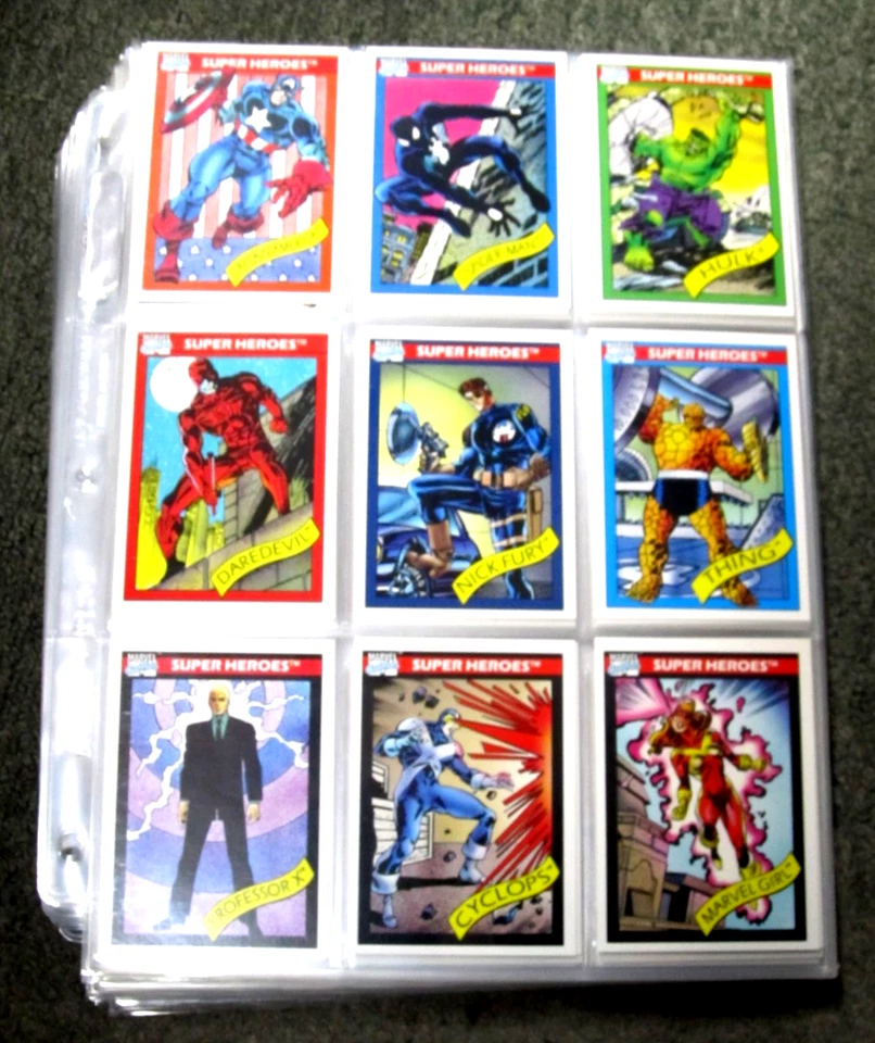 1990 Marvel Universe Series 1 Trading Cards COMPLETE BASE SET 1-162 NM/MINT - Image 1 of 1