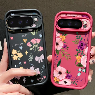 For Google Pixel 9 Pro XL 8 7 Shockproof Flower Soft Silicone Phone Case Cover - Image 1 of 4
