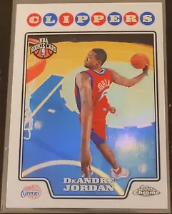 2008-09 Topps Chrome Refractor #209 DeAndre Jordan RC Clippers / Denever Nuggets - Picture 1 of 2