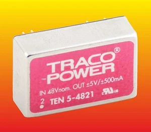 TEN5-4821 TRACO DC_DC CONVERTER VIN=48 VDC VOUT=±5 V IOUT=±0.5 A POUT=6 W - Picture 1 of 6