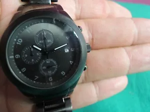 *L68*-OROLOGIO CRONOGRAFO DKNY BLACK NERO QUARZ WATCH NO BOX SCATOLA UOMO MEN - Foto 1 di 11