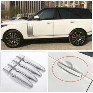 Door Side Handle Cover Cap Replace Fit For Range Rover L405 2013-22 White+Silver - Bild 1 von 7