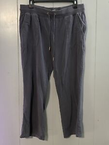 Green Tea Gray Active Pants Drawstring Waist 2 Front Pockets Sz XL