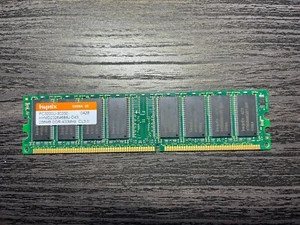 Ram - Hynix - PC3200U-30330 HYMD232646B8J-D43, 256MB DDR 400MHz CL3.0 - Picture 1 of 2