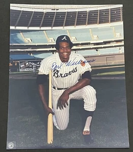 EARL WILLIAMS ~ Auténtica Foto Firmada Brillante 8x10 (d. 2013) ~ ATLANTA BRAVES - Imagen 1 de 5