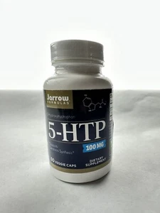 Jarrow Formulas 5-HTP 100mg 5-Hydroxytryptophan 60 veg cap Serotonin, EXP 03/25 - Picture 1 of 3