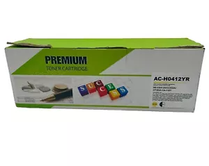 Cartucho de tóner premium AC-H0412YR amarillo reemplaza HE-CE412A/CC532A HPLaser Jet - Imagen 1 de 4