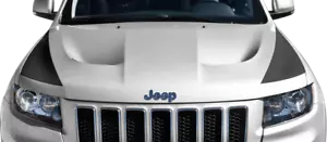 Hood Side Blackout Stripe Vinyl Graphic Decal Jeep Grand Cherokee SRT 2011 Up - Foto 1 di 1