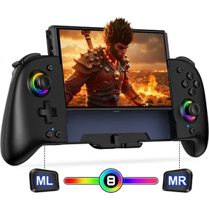 Gamepad Dual Vibration Handheld Controller For Nintendo Switch Joy-Con Game Grip - Picture 1 of 16