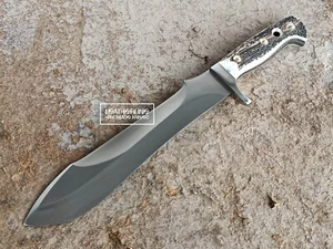 Copy of Puma White Hunter Stag German 1095 Steel Knife W/Sheath - Picture 1 of 6