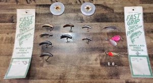 vintage fishing lures lot Pflueger South Bend Helin Flatfish F5 F4 F3 - Picture 1 of 14