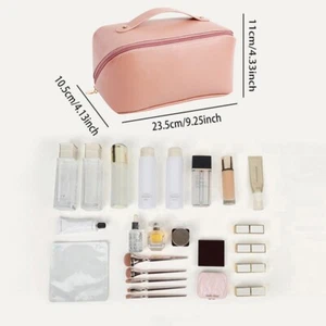Bolsa de almacenamiento de tocador cosmético de gran capacidad estuches y bolsa de maquillaje de viaje - Imagen 1 de 11