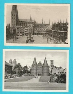 Ansichtskarten Lübeck 4 Stk. Häveln-Gang Marienenkirche Holstentor Marktplatz - Bild 1 von 4